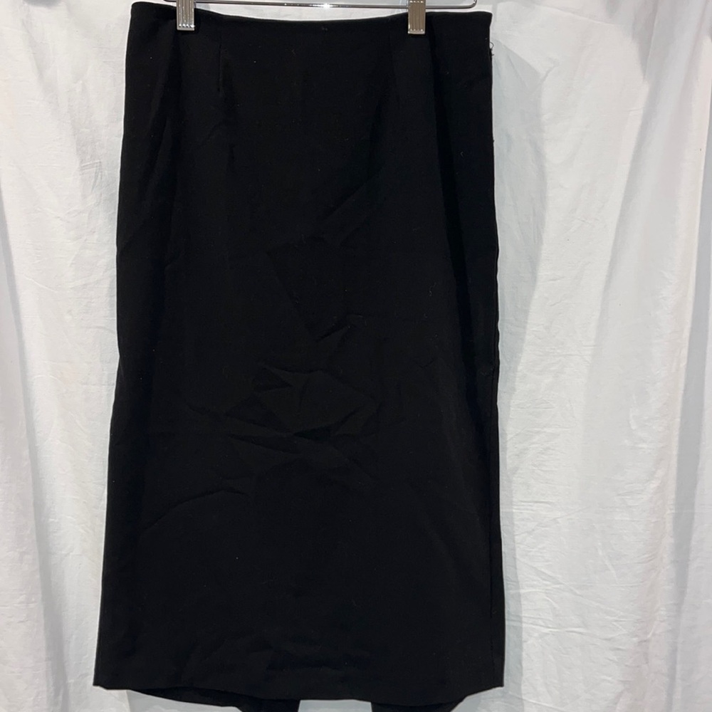 black midi skirt